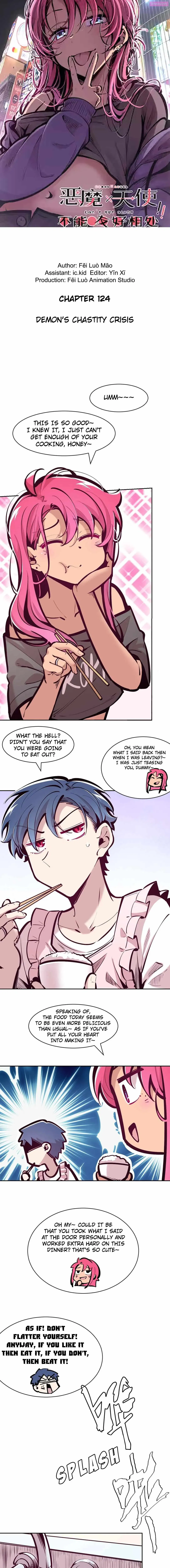 Demon X Angel, Can’t Get Along! Chapter 124 page 1 - MangaNato