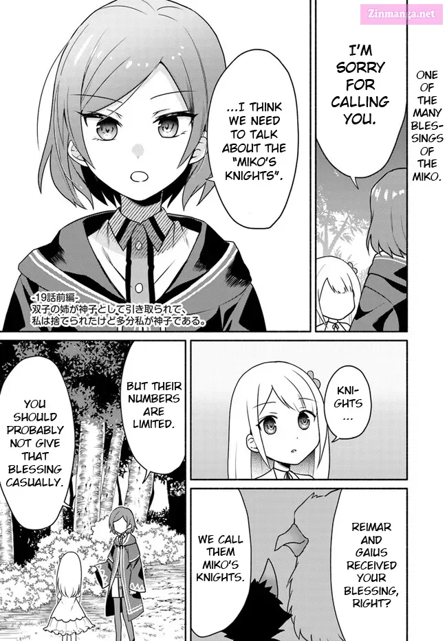 Futago no Ane ga Miko to shite Hikitorarete, Watashi wa Suterareta kedo Tabun Watashi ga Miko de aru. Chapter 19.1 page 1 - MangaNato