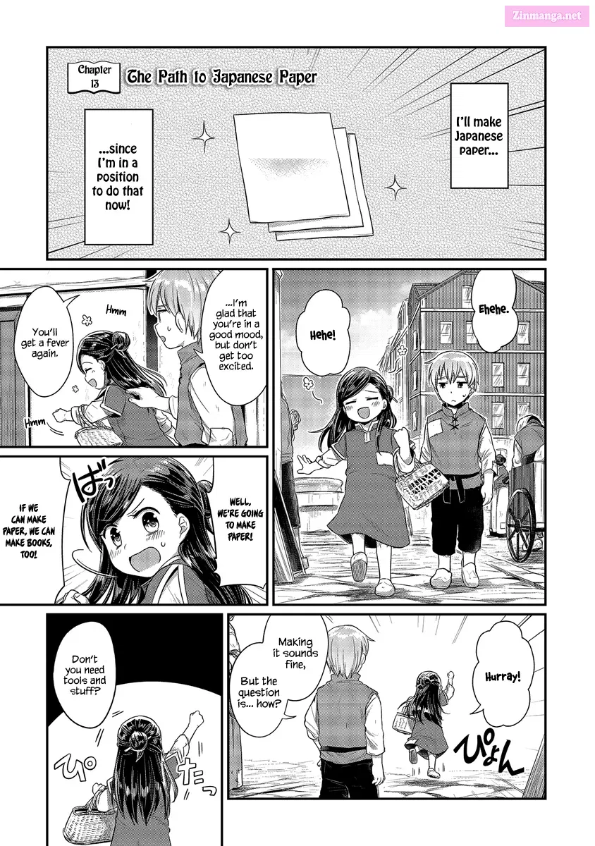 Honzuki no Gekokujou: Shisho ni Naru Tame ni wa Shudan o Erandeiraremasen—Dai 1-bu: Hon ga Nai nara Tsukureba Ii! Chapter 13 page 2 - MangaNelo