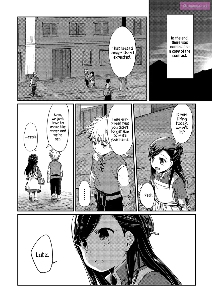 Honzuki no Gekokujou: Shisho ni Naru Tame ni wa Shudan o Erandeiraremasen—Dai 1-bu: Hon ga Nai nara Tsukureba Ii! Chapter 14 page 33 - MangaNato