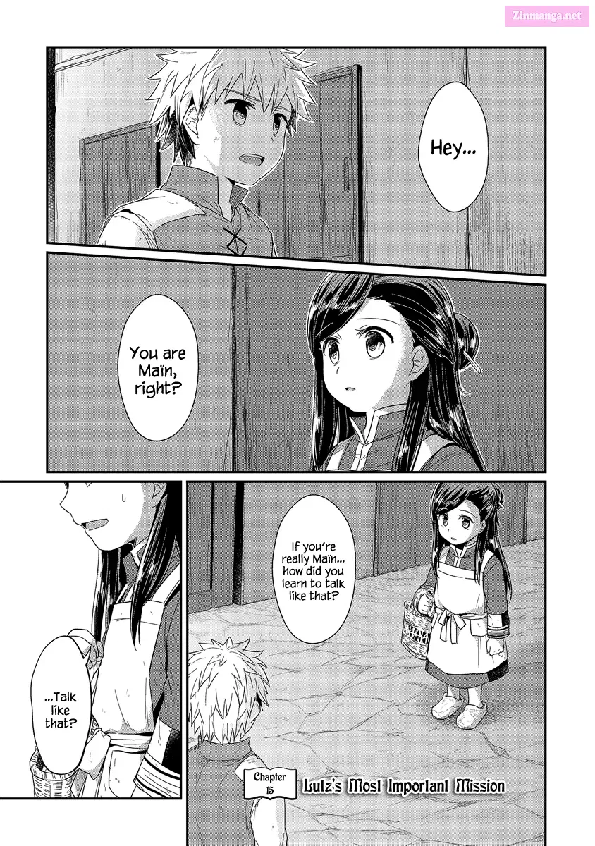 Honzuki no Gekokujou: Shisho ni Naru Tame ni wa Shudan o Erandeiraremasen—Dai 1-bu: Hon ga Nai nara Tsukureba Ii! Chapter 15 page 5 - MangaKakalot