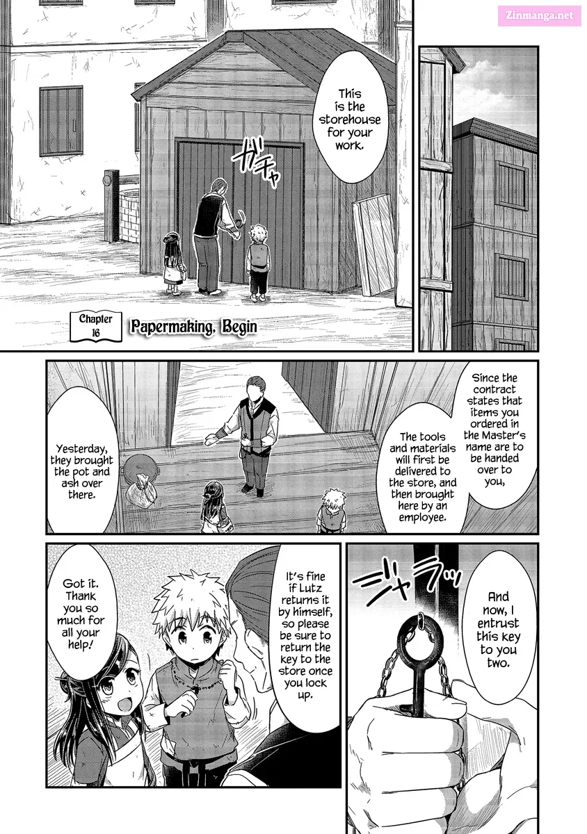 Honzuki no Gekokujou: Shisho ni Naru Tame ni wa Shudan o Erandeiraremasen—Dai 1-bu: Hon ga Nai nara Tsukureba Ii! Chapter 16 page 2 - MangaKakalot