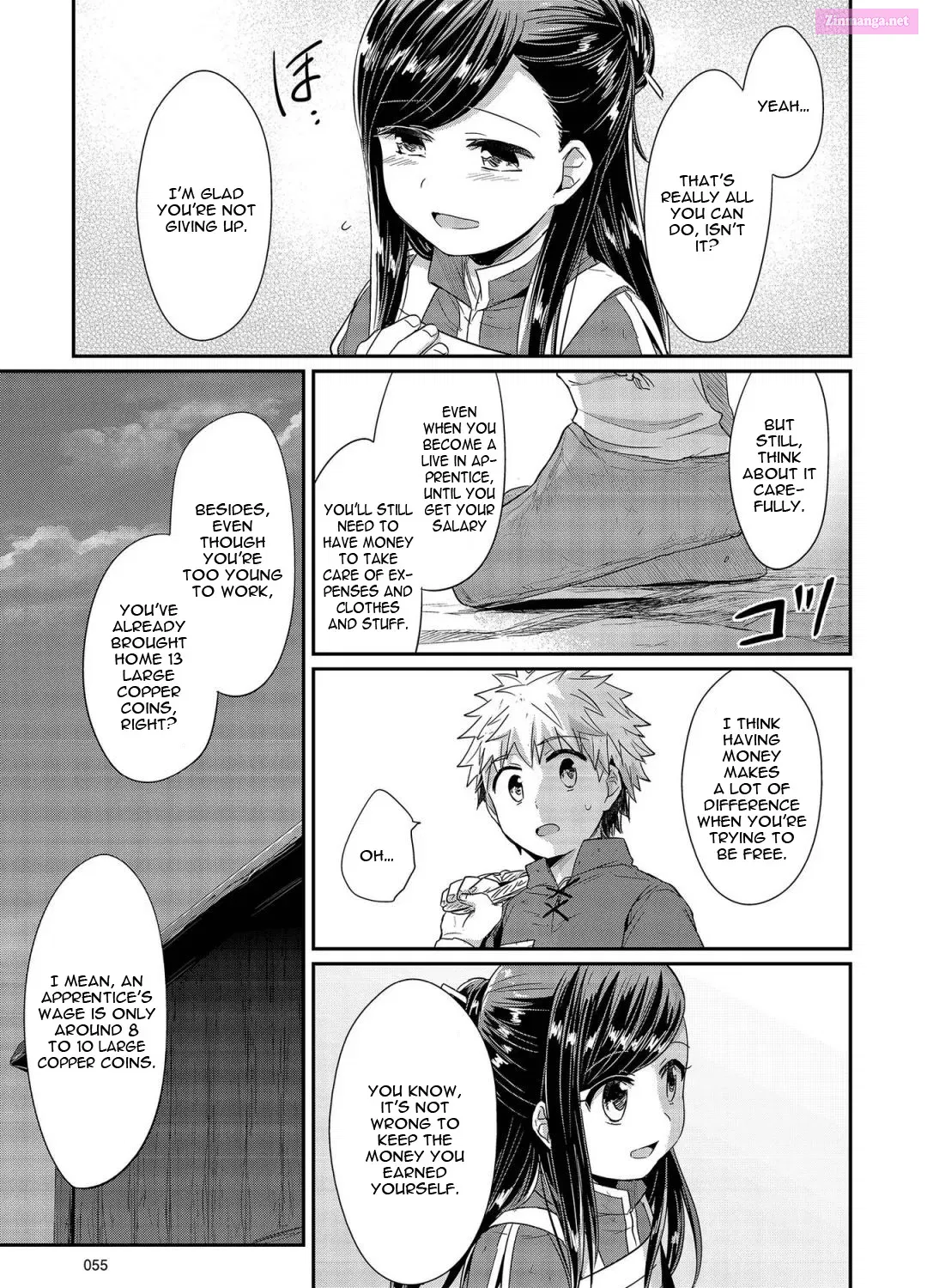 Honzuki no Gekokujou: Shisho ni Naru Tame ni wa Shudan o Erandeiraremasen—Dai 1-bu: Hon ga Nai nara Tsukureba Ii! Chapter 21 page 55 - MangaKakalot