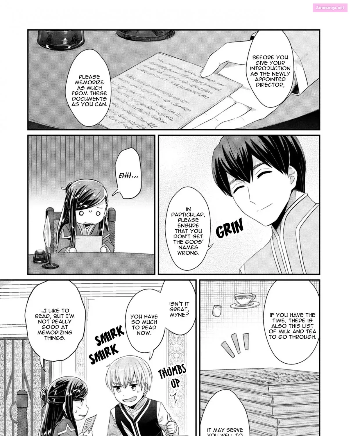 Honzuki no Gekokujou ~Shisho ni Naru Tame ni wa Shudan wo Erandeiraremasen~ Dai 2-bu 「Hon no Tamenara Miko ni Naru!」 Chapter 10 page 28 - MangaNelo