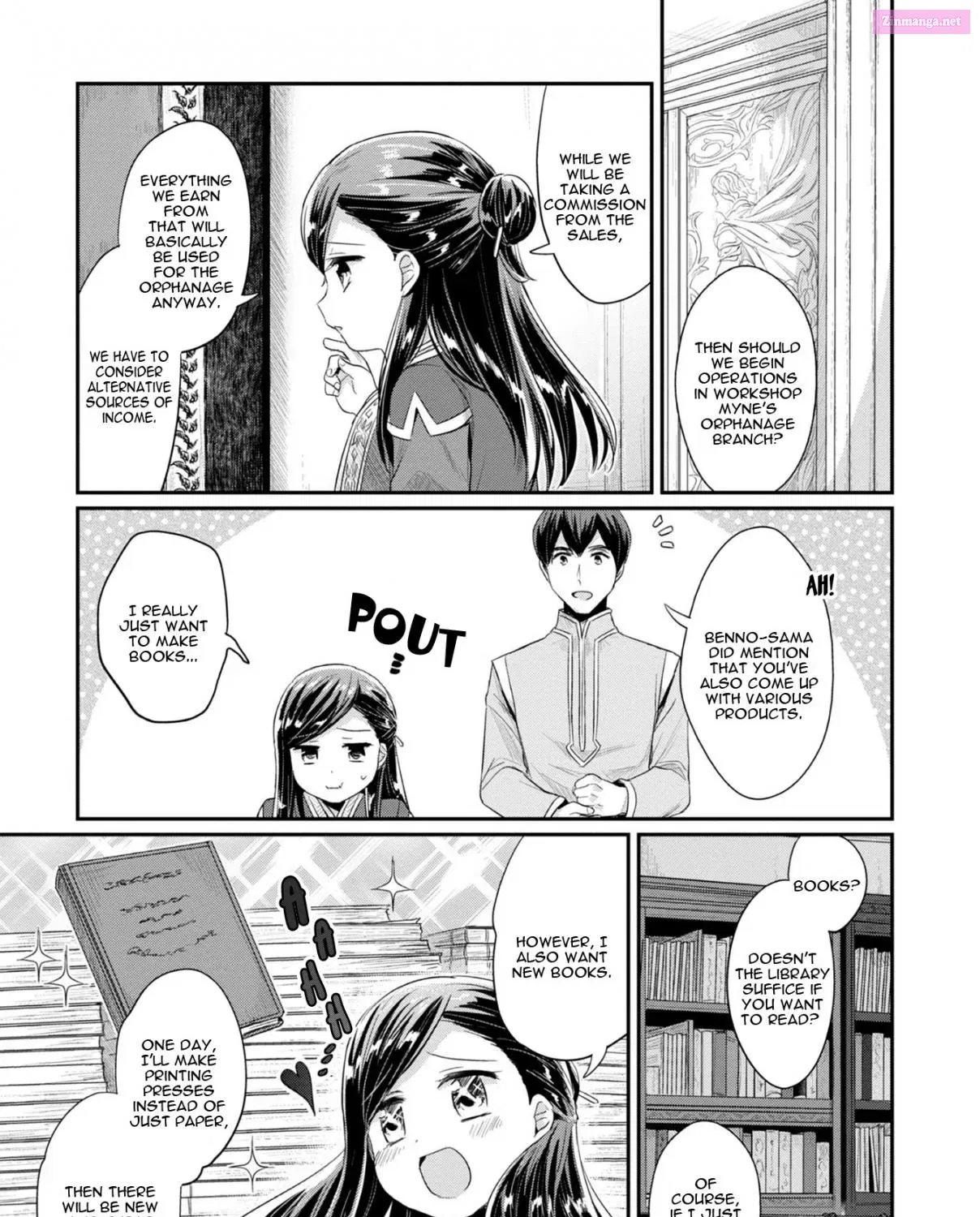 Honzuki no Gekokujou ~Shisho ni Naru Tame ni wa Shudan wo Erandeiraremasen~ Dai 2-bu 「Hon no Tamenara Miko ni Naru!」 Chapter 12 page 7 - MangaNelo