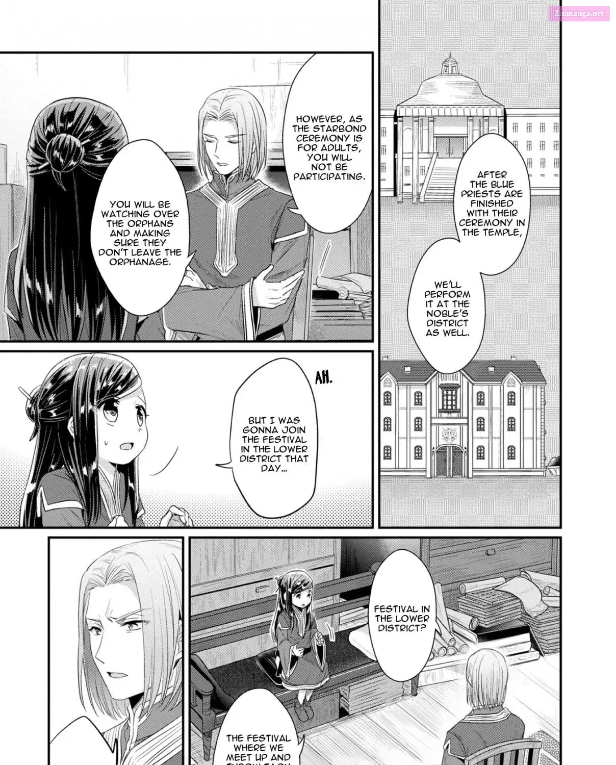 Honzuki no Gekokujou ~Shisho ni Naru Tame ni wa Shudan wo Erandeiraremasen~ Dai 2-bu 「Hon no Tamenara Miko ni Naru!」 Chapter 14 page 15 - MangaNelo