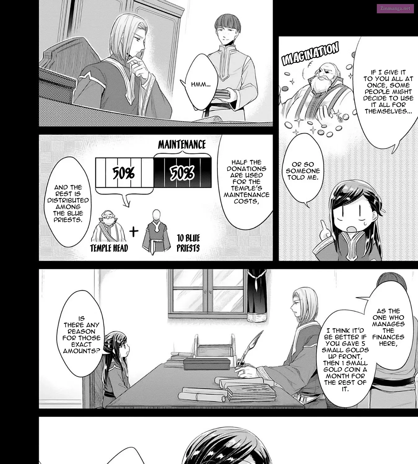 Honzuki no Gekokujou ~Shisho ni Naru Tame ni wa Shudan wo Erandeiraremasen~ Dai 2-bu 「Hon no Tamenara Miko ni Naru!」 Chapter 2 page 5 - MangaNelo