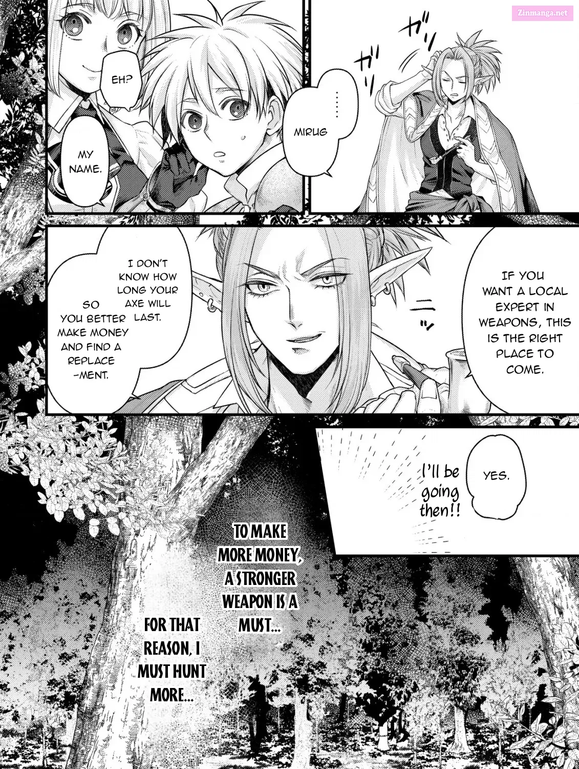 Kikori no Isekai Tan ~Tensei shita Shounen wa, Ono 1-pon de Nariagaru~ Chapter 4 page 38 - MangaNelo