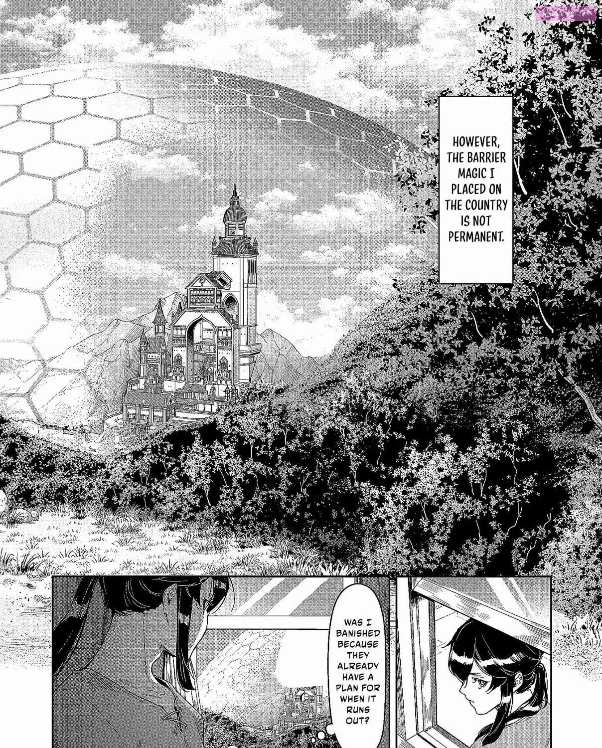 Kuni ni Saikyou no Barrier wo Hattara Heiwa ni Narisugite Tsuihousaremashita ~Ore no Mahou ga Yabasugite, Bijo to Mazoku ni Kakomarerun da ga!?~ Chapter 1 page 34 - Mangabat