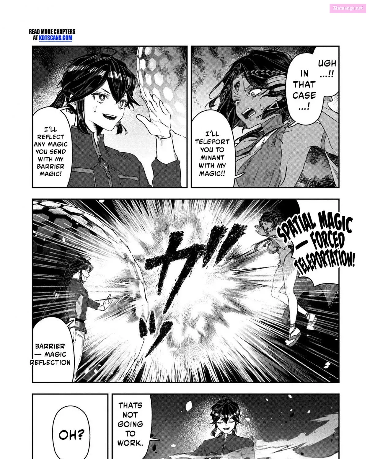 Kuni ni Saikyou no Barrier wo Hattara Heiwa ni Narisugite Tsuihousaremashita ~Ore no Mahou ga Yabasugite, Bijo to Mazoku ni Kakomarerun da ga!?~ Chapter 5 page 40 - Mangabat