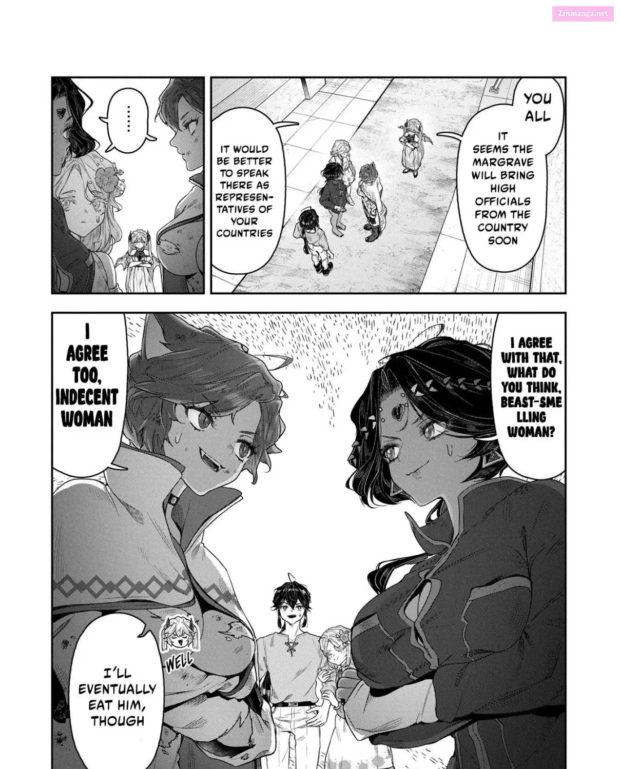 Kuni ni Saikyou no Barrier wo Hattara Heiwa ni Narisugite Tsuihousaremashita ~Ore no Mahou ga Yabasugite, Bijo to Mazoku ni Kakomarerun da ga!?~ Chapter 5 page 50 - Mangabat