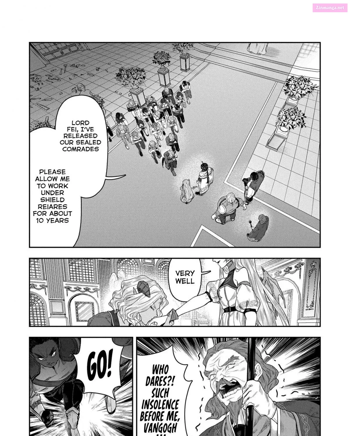 Kuni ni Saikyou no Barrier wo Hattara Heiwa ni Narisugite Tsuihousaremashita ~Ore no Mahou ga Yabasugite, Bijo to Mazoku ni Kakomarerun da ga!?~ Chapter 8 page 51 - Mangabat