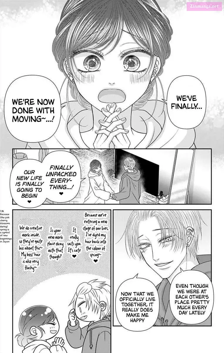 Menhera Usagi wa Yandere Ookami ni Dekiaisareru Chapter 50 page 4 - Mangabat