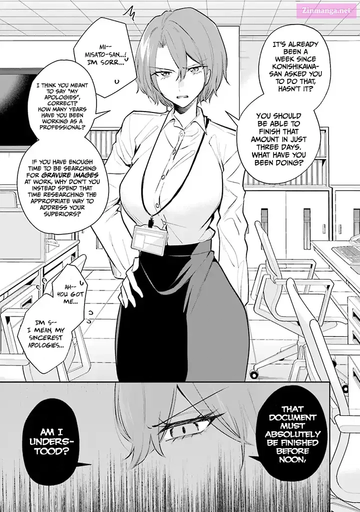 Misato-san wa Amasugi Joushi ni Chotto Kibishii Chapter 1 page 3 - MangaNato