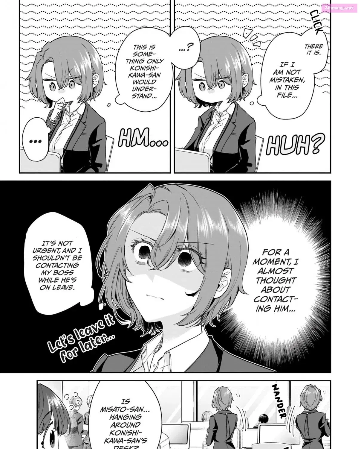 Misato-san wa Amasugi Joushi ni Chotto Kibishii Chapter 27 page 9 - MangaNelo