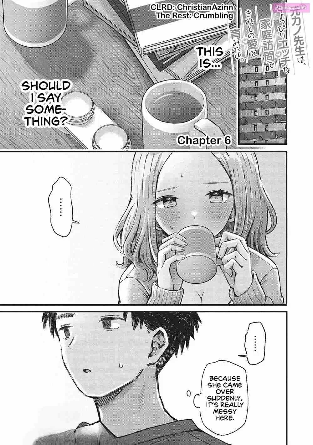 Motokano Sensei wa, Choppiri Ecchi na Katei Houmon de Kimi to no Ai wo Hagukumitai. Chapter 6 page 1 - MangaKakalot