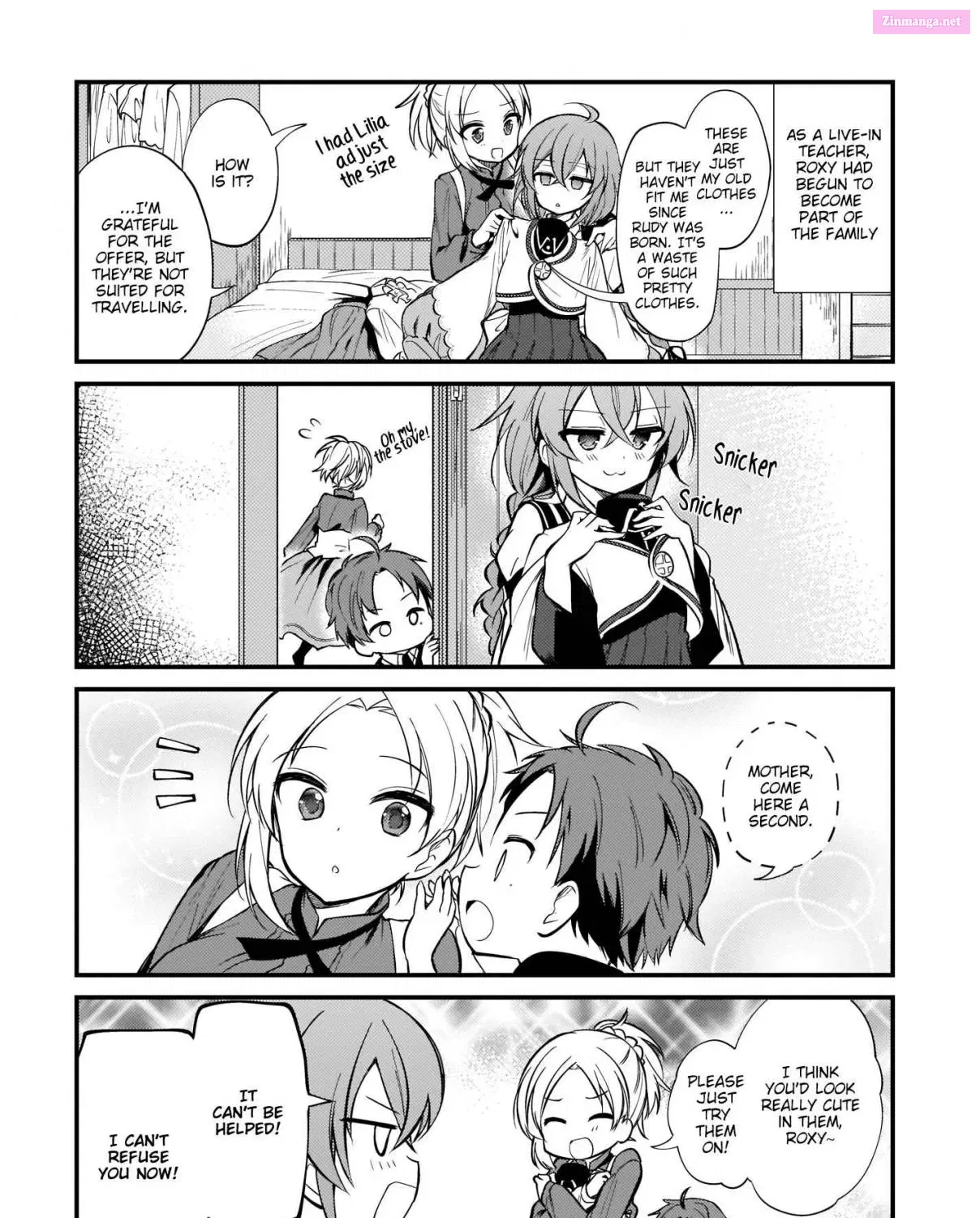 Mushoku Tensei ~4-koma ni Natte mo Honki Dasu~ Chapter 1 page 27 - Mangabat