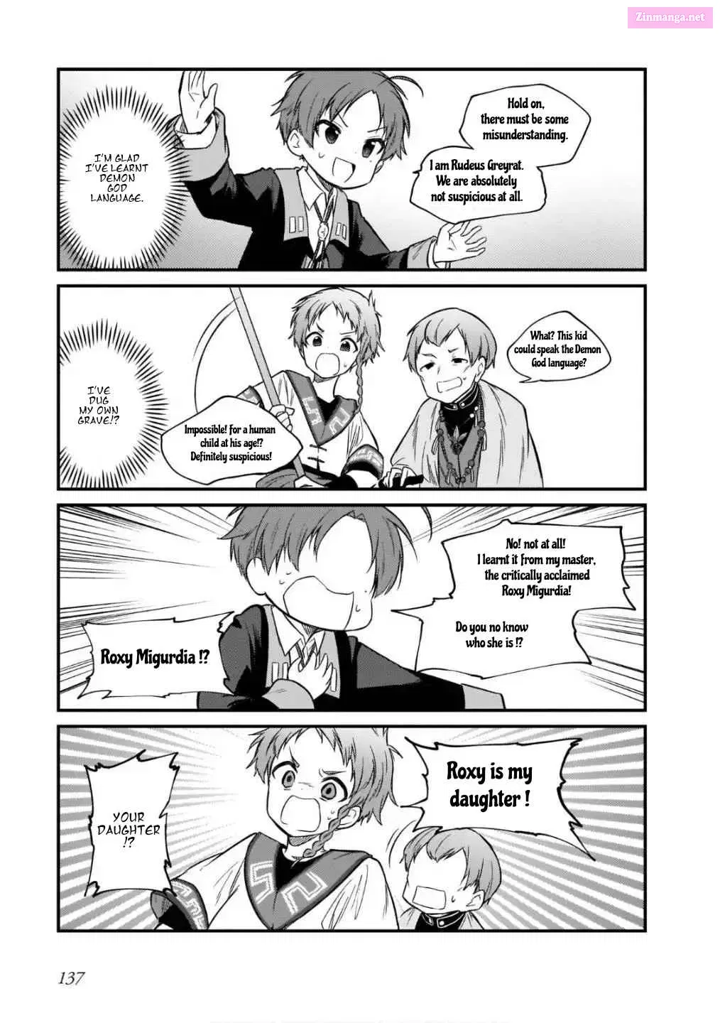 Mushoku Tensei ~4-koma ni Natte mo Honki Dasu~ Chapter 15 page 9 - Mangabat