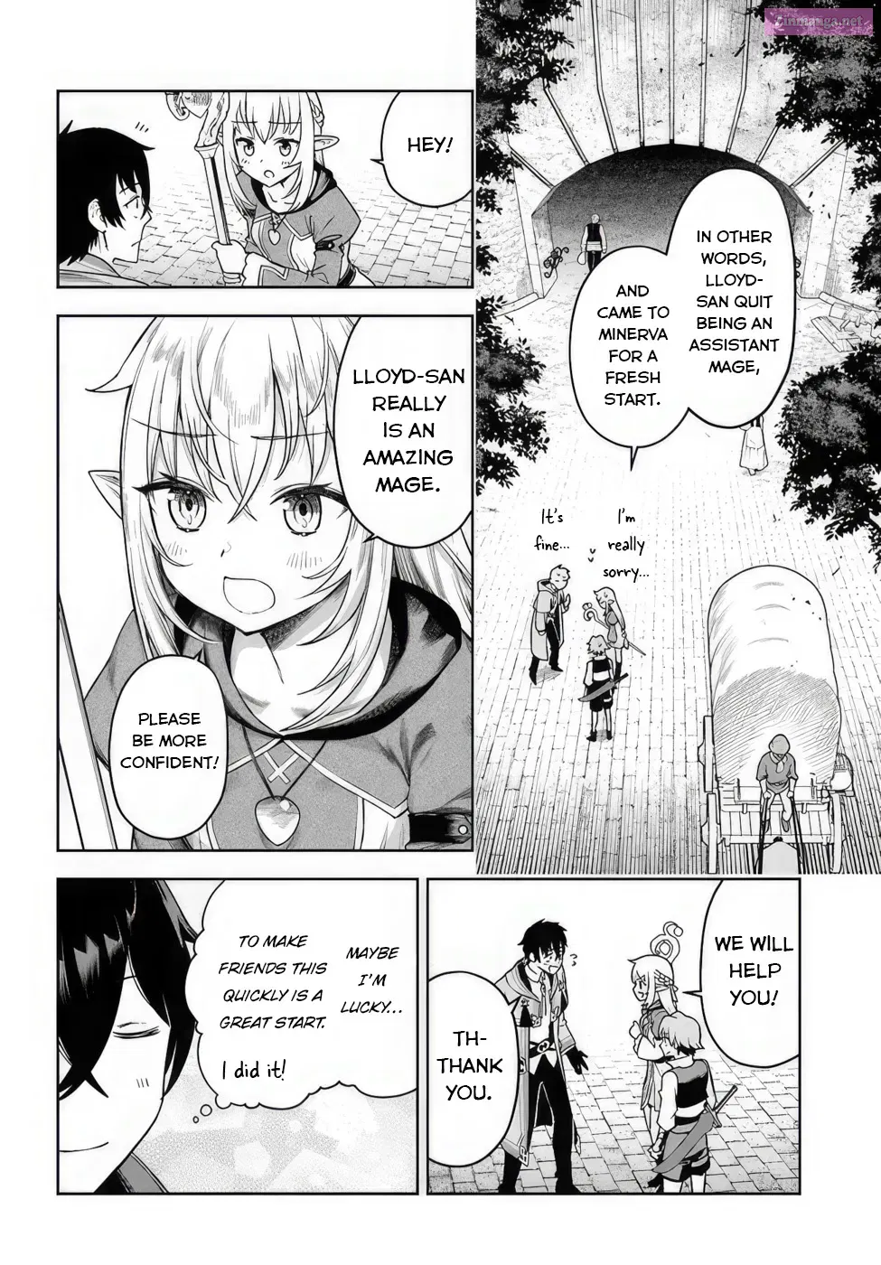 Ore Igai Dare mo Saishu Dekinai Sozai na no ni Sozai Saishuritsu ga Hikui to Pawahara suru Osananajimi Renkinjutsushi to Zetsuen shita Senzoku Madoushi, Henkyou no Machi de Slow Life wo Okuritai Chapter 1 page 34 - MangaNato