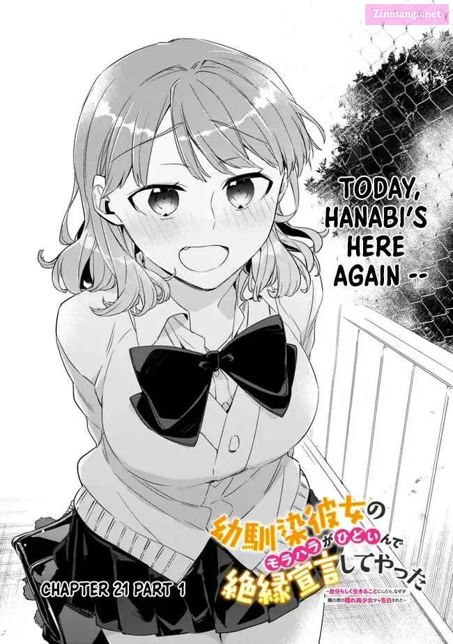 Osananajimi Kanojo no Morahara ga Hidoin de Zetsuen Sengen shite Yatta Chapter 21.1 page 3 - MangaKakalot