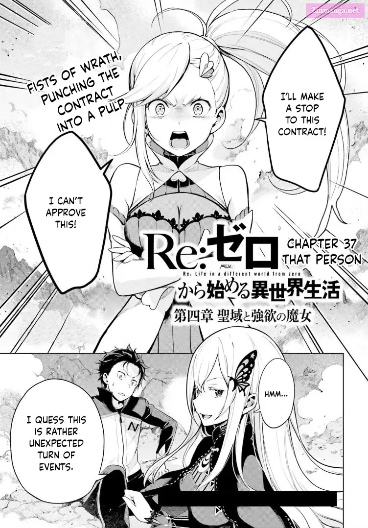 Re:Zero kara Hajimeru Isekai Seikatsu - Daiyonshou - Seiiki to Gouyoku no Majou Chapter 37 page 1 - MangaKakalot