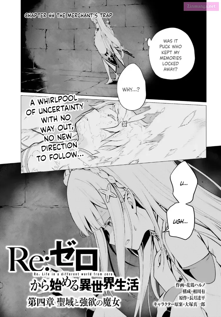 Re:Zero kara Hajimeru Isekai Seikatsu - Daiyonshou - Seiiki to Gouyoku no Majou Chapter 44 page 1 - MangaKakalot