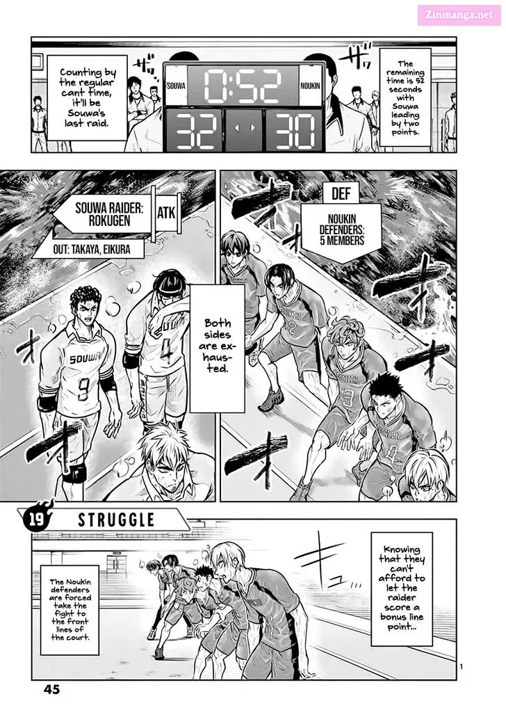 Shakunetsu Kabaddi Chapter 19 page 2 - Mangabat