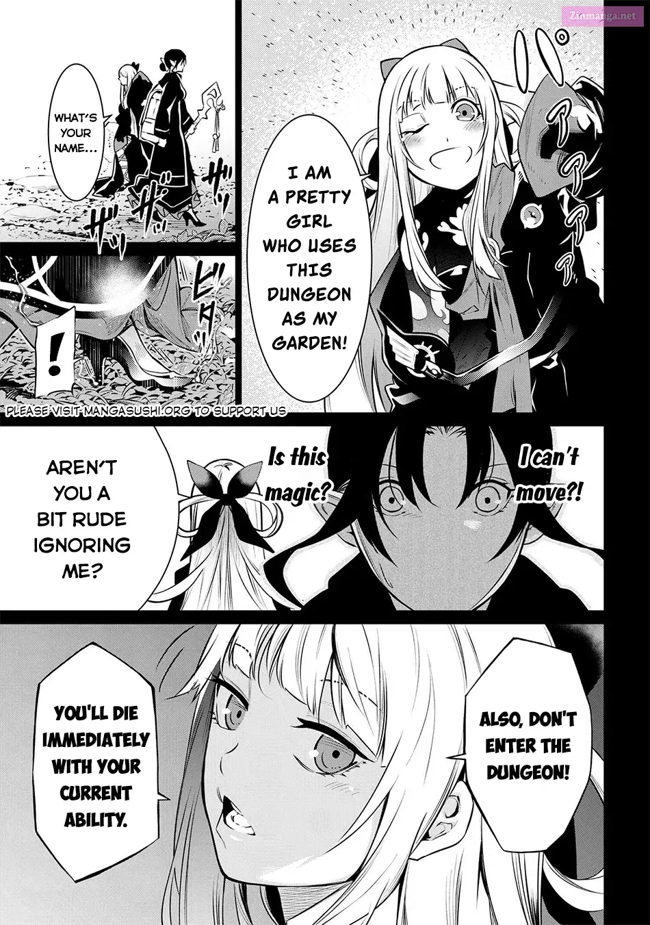 SSS Rank Dungeon de Knife Ippon Tewatasare Tsuihou Sareta Shiro Madoushi: Yggdrasil no Noroi ni yori Jakuten de aru Maryoku Fusoku wo Kokufuku-shi Sekai Saikyou e to Itaru Chapter 7.1 page 9 - MangaKakalot