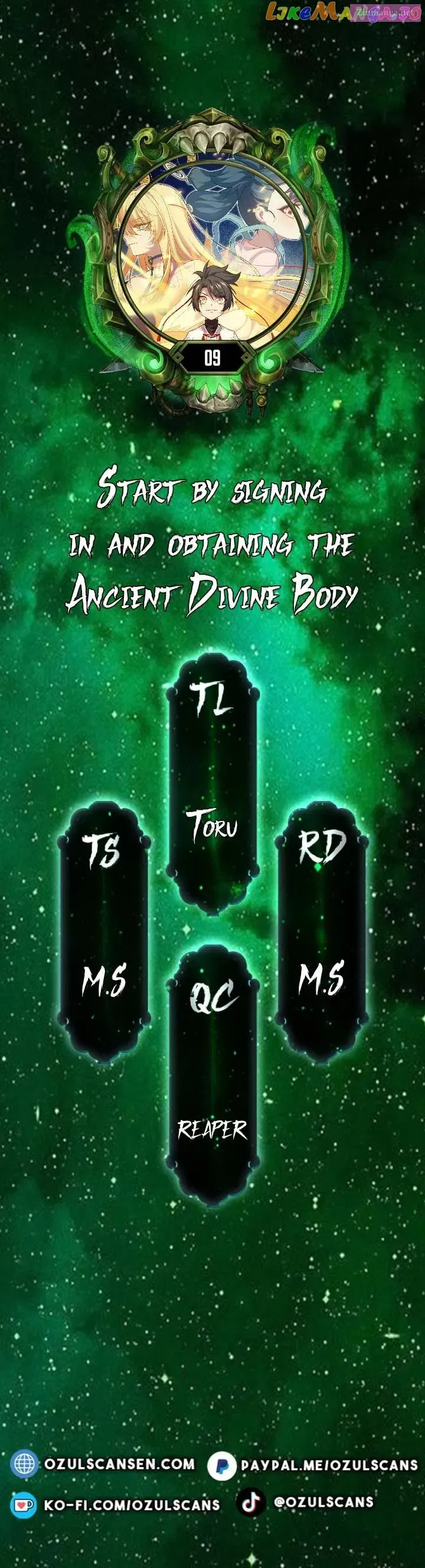 Start By Signing In And Obtaining The Ancient Divine Body Chapter 9 page 1 - MangaKakalot