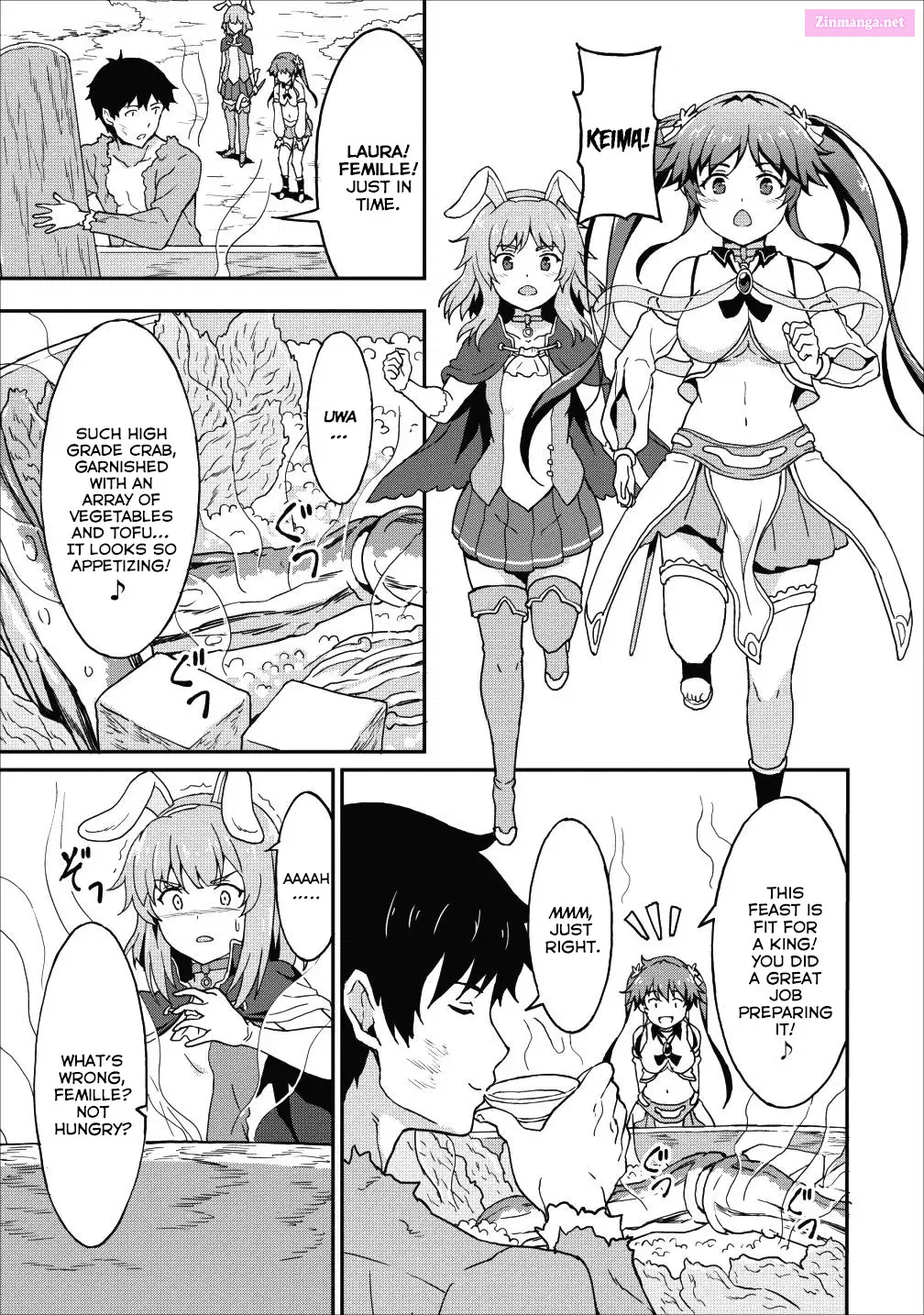 Taberu dake de Level-Up! Damegami to Issho ni Isekai Musou Chapter 9.1 page 7 - MangaKakalot