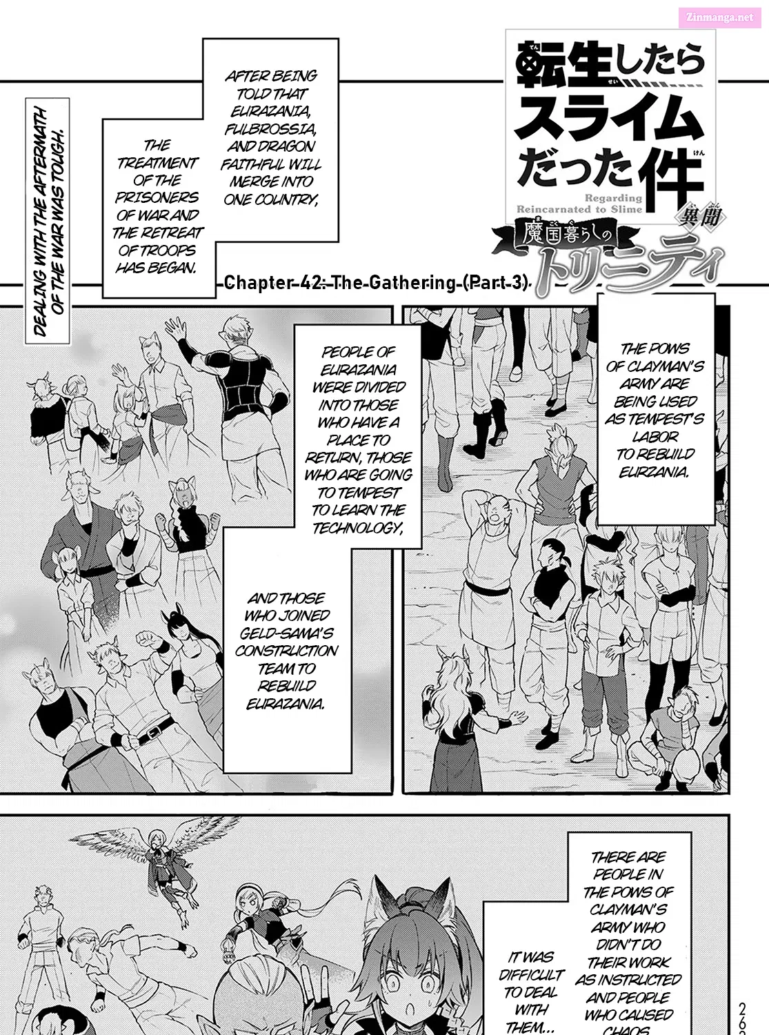 Tensei Shitara Slime Datta Ken: Ibun - Makoku Kurashi no Trinity Chapter 42 page 1 - Mangabat