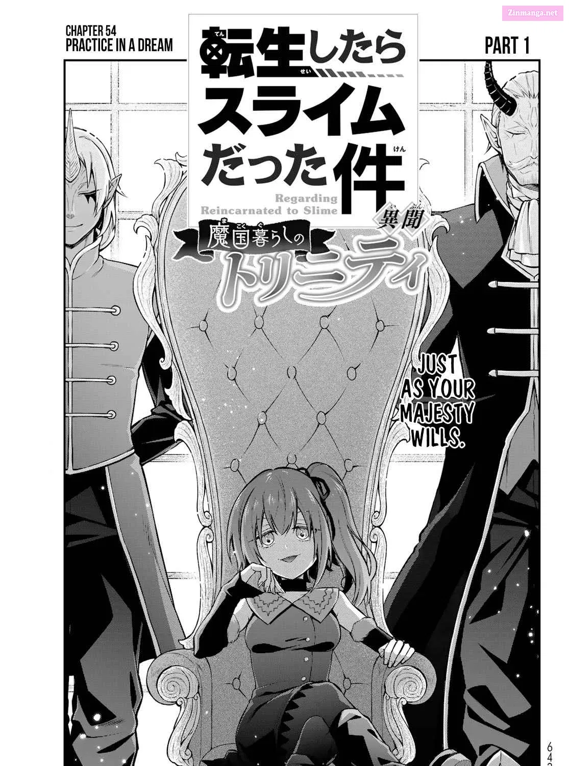 Tensei Shitara Slime Datta Ken: Ibun - Makoku Kurashi no Trinity Chapter 54 page 1 - MangaNelo