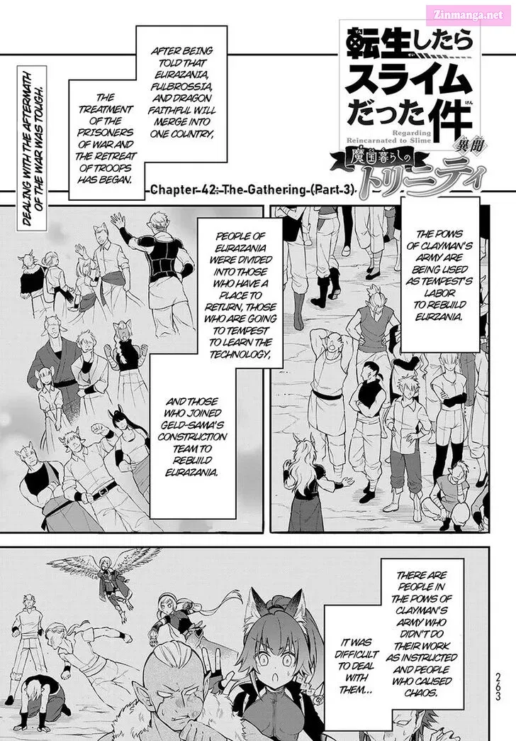 Tensei shitara Slime datta Ken Ibun: Makuni Kurashi no Trinity Chapter 42 page 1 - Mangabat