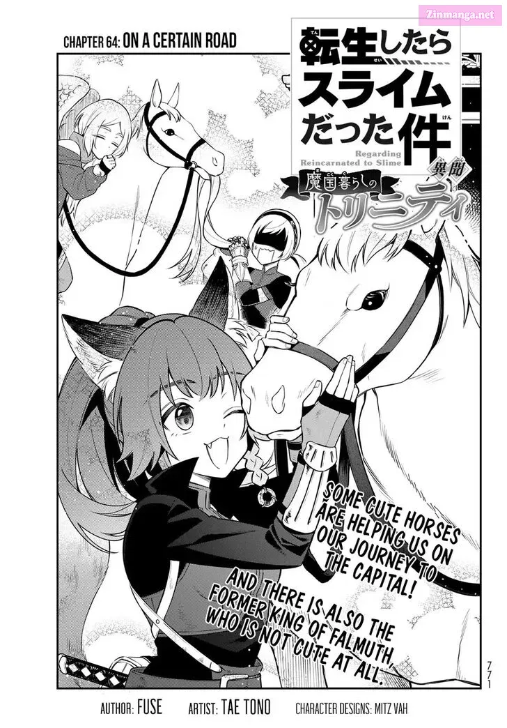 Tensei shitara Slime datta Ken Ibun: Makuni Kurashi no Trinity Chapter 64 page 1 - Mangabat