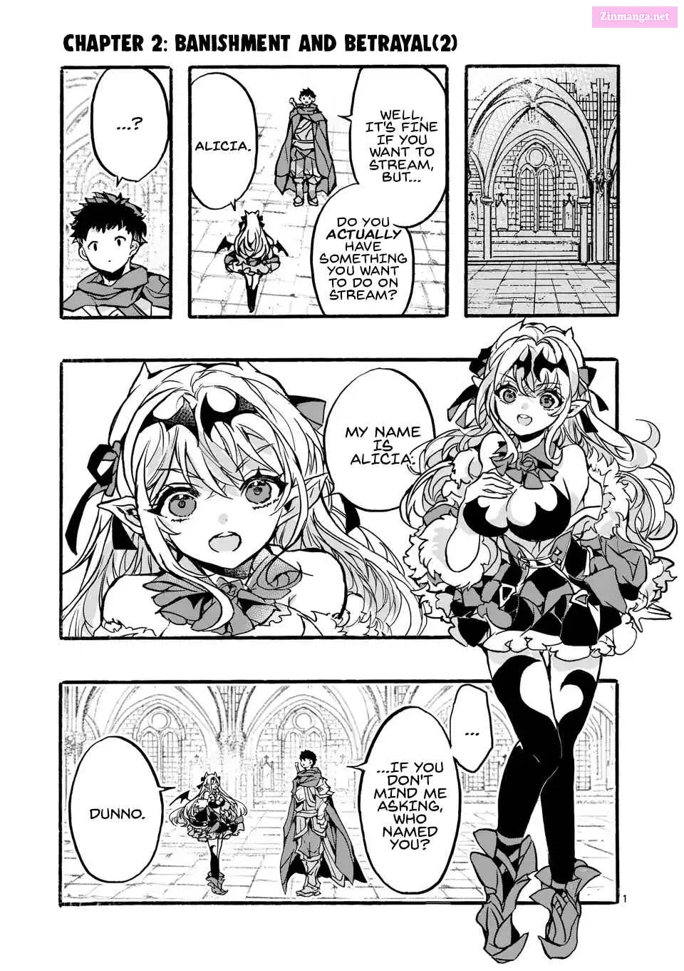 Yamiochi Yuusha no Haishin Haishin ~Tsuihousare, Kakushi Boss Beya ni Hourikomareta Kekka, Boss to Tansakushagari Haishin wo Hajimeru~ Chapter 2.1 page 1 - Mangabat